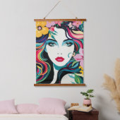 Tropische Muze Hangend Wandkleed (Slaapkamer)