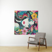 tropische muze wandkleed (In Situ (horizontaal))