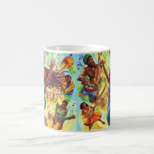 Tropische muziek: Soca & Calypso Jam Koffiemok (Center)