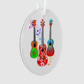 Tropische muziek van Ukulele Player Ornament (voorkant)