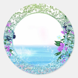 Tropische mystieke oceaan bloemige Sticker