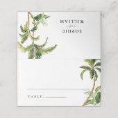 Tropische Naam Kaart Plaats Kaarten Plaatskaartje (Buitenkant ongevouwen)