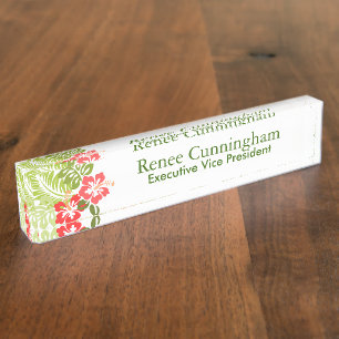 Tropische naam voor uw Kantoor Naambordje