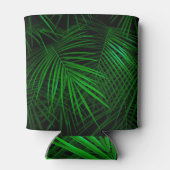 Tropische nacht levendig groen Oerwoud Blikjeskoeler (Achterkant)