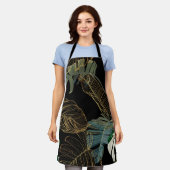 Tropische nacht  palm, banaan, plant, goud schort (Gedragen)