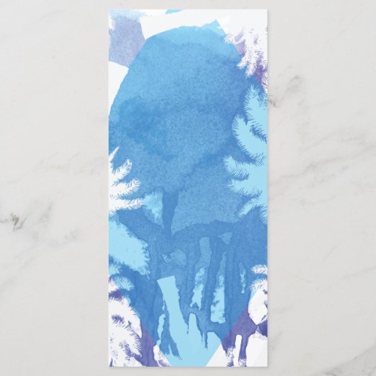 Tropische Nacht Trouwmenu Kaarten (Achterkant)