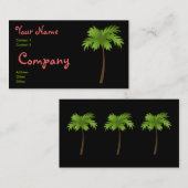Tropische nacht visitekaartje (Voorkant / Achterkant)