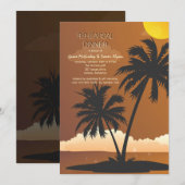 Tropische nachtelijke repetitie kaart (Voorkant / Achterkant)