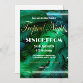Tropische Nachten Prom High School uitnodiging (Voorkant / Achterkant)