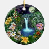 Tropische nachtingen keramisch ornament (Achterkant)