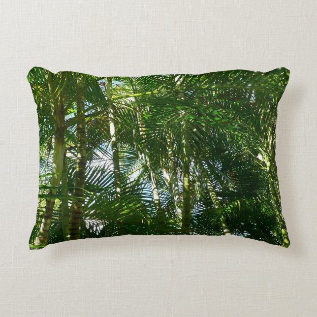 Tropische Natuur bos van palmbomen Accent Kussen (Voorkant)