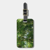 Tropische Natuur bos van palmbomen Bagagelabel (Voorkant verticaal)