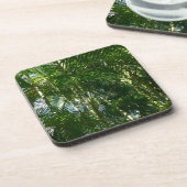 Tropische Natuur bos van palmbomen Bier Onderzetter (Linkerzijde)