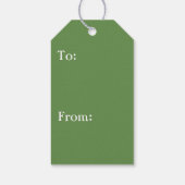 Tropische Natuur bos van palmbomen Cadeaulabel (Achterkant)