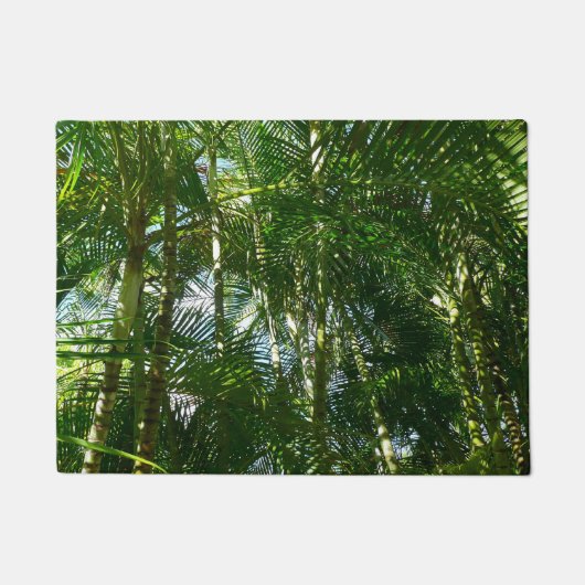 Tropische Natuur bos van palmbomen Deurmat (Voorkant)
