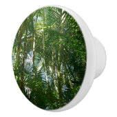 Tropische Natuur bos van palmbomen Keramische Knop (Rechts)