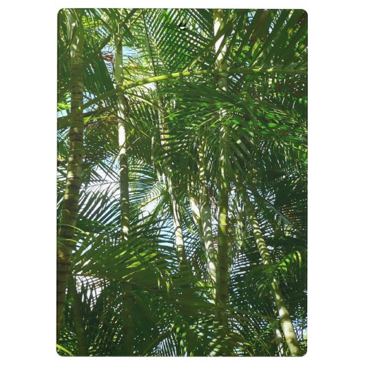 Tropische Natuur bos van palmbomen Klembord (Achterkant)