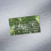 Tropische Natuur bos van palmbomen Magnetisch Visitekaartje (Voorbeeld)