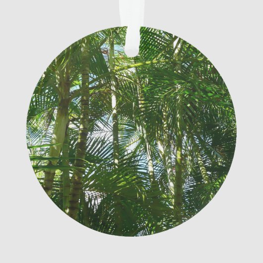 Tropische Natuur bos van palmbomen Ornament (achterkant)