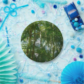 Tropische Natuur bos van palmbomen Papieren Bordje (Feest)