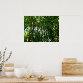 Tropische Natuur bos van palmbomen Poster (Keuken)