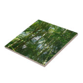 Tropische Natuur bos van palmbomen Tegeltje (Zijkant)