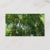 Tropische Natuur bos van palmbomen Visitekaartje (Achterkant)