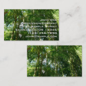 Tropische Natuur bos van palmbomen Visitekaartje (Voorkant / Achterkant)