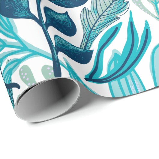 Tropische Natuur gebladerte ontwerp Cadeaupapier (Rol Hoek)