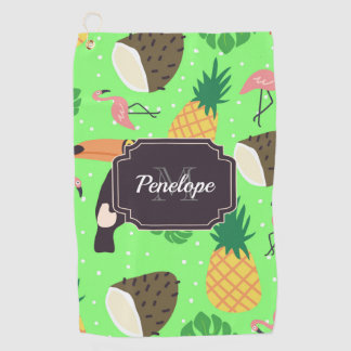 Tropische Natuur Golfhanddoek
