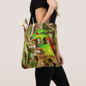 Tropische Natuur Groene vogels Tote Bag (Dichtbij)