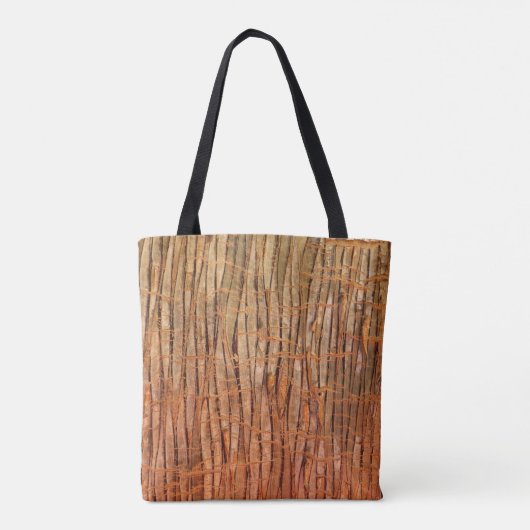 Tropische Natuur met boomschors Tote Bag (Achterkant)