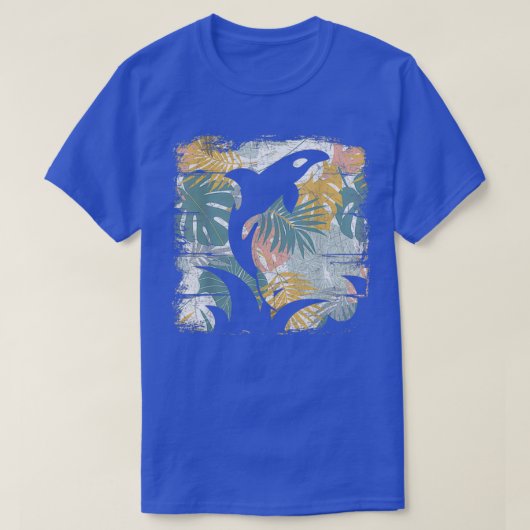 Tropische Natuur Pattern Exotic Summer Vacation Wh T-shirt (Design voorkant)