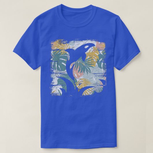 Tropische Natuur Pattern Exotic Summer Vacation Wh T-shirt (Design voorkant)