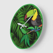 Tropische Natuur Thema Wall Decor Clocks Grote Klok (Hoek)