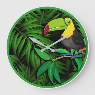 Tropische Natuur Thema Wall Decor Clocks Grote Klok
