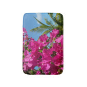Tropische Natuur van Bougainvillea en Palm Badmat (Voorkant Verticaal)