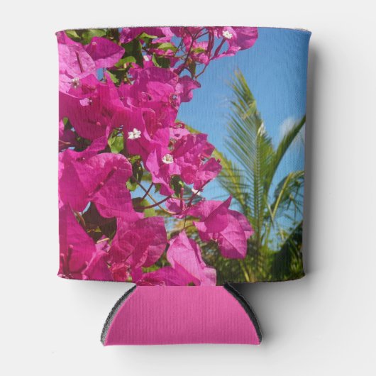 Tropische Natuur van Bougainvillea en Palm Blikjeskoeler (Voorkant)