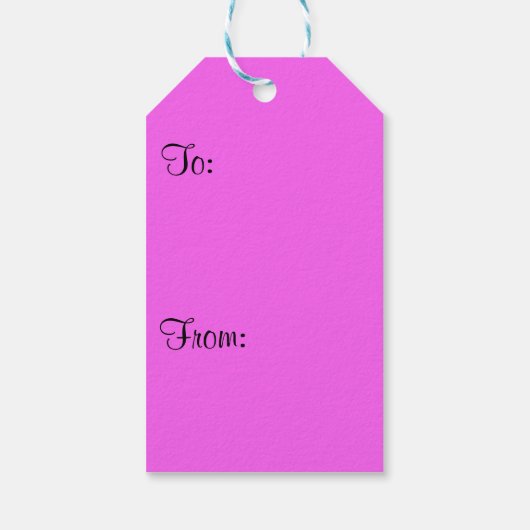 Tropische Natuur van Bougainvillea en Palm Cadeaulabel (Achterkant)