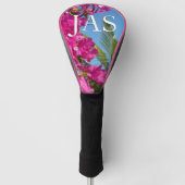 Tropische Natuur van Bougainvillea en Palm Golfheadcover (Voorkant)