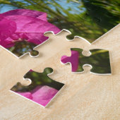 Tropische Natuur van Bougainvillea en Palm Legpuzzel (Zijkant)