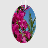 Tropische Natuur van Bougainvillea en Palm Ornament (voorkant)