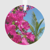 Tropische Natuur van Bougainvillea en Palm Ornament (achterkant)