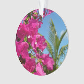 Tropische Natuur van Bougainvillea en Palm Ornament (voorkant)