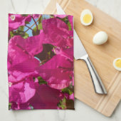 Tropische Natuur van Bougainvillea en Palm Theedoek (Quarter Fold)