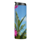 Tropische Natuur van Bougainvillea en Palm Thermosbeker (Geroteerd rechts)