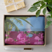 Tropische Natuur van Bougainvillea en Palm Tissuepapier (Geschenk)