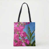 Tropische Natuur van Bougainvillea en Palm Tote Bag (Voorkant)