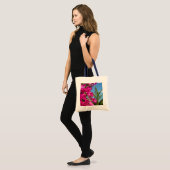 Tropische Natuur van Bougainvillea en Palm Tote Bag (Voorkant (model))