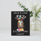 Tropische Natuur's Bounty" Kokosnoot limonade kuns Briefkaart (Staand voorkant)